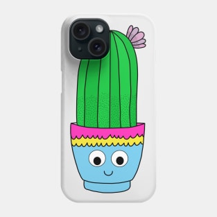 Cute Cactus Design #145: Pretty Prickly Pear Cactus In Cute Pot Phone Case