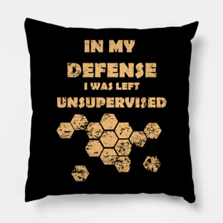 Funny Beekeeping Left Unsupervised Pillow