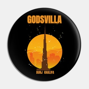 Gods Burj Khalifa Villa Nostalgic Skyscraper Pin