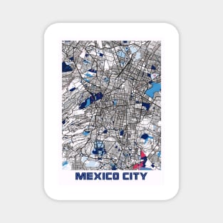 Mexico City - Mexico MilkTea City Map Magnet