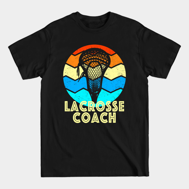 Discover Lacrosse Coach Vintage Sunset - Lacrosse Coach - T-Shirt