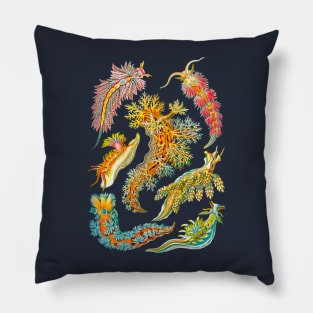 Ernst Haeckel Nudibranch Sea Slugs Pillow