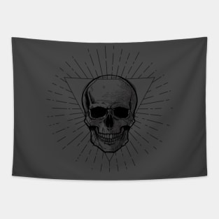 illuminated skull Tapestry