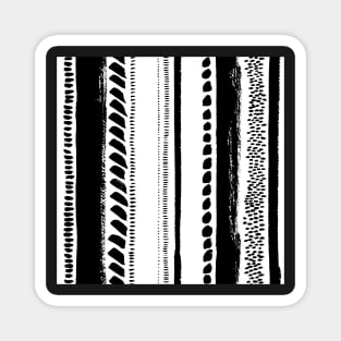 Tribal ink stripes Magnet