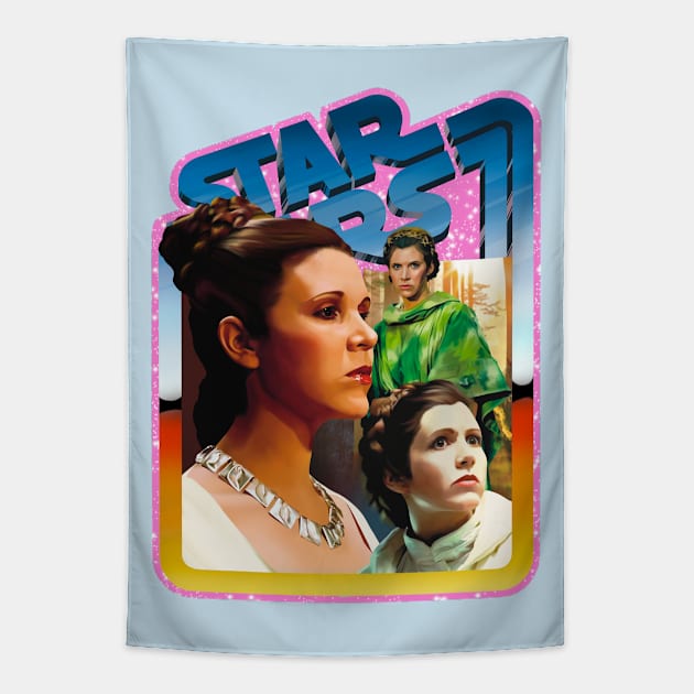 The Princess (pink starfield, desert background) Tapestry by Art And Soul