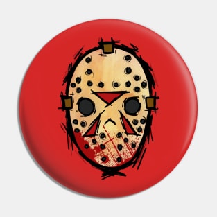 13th Sketchy Mask Pin