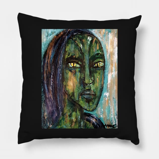 The reptilian visitor Pillow by amoxes