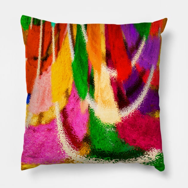 Washday Colours Pillow by jwwallace