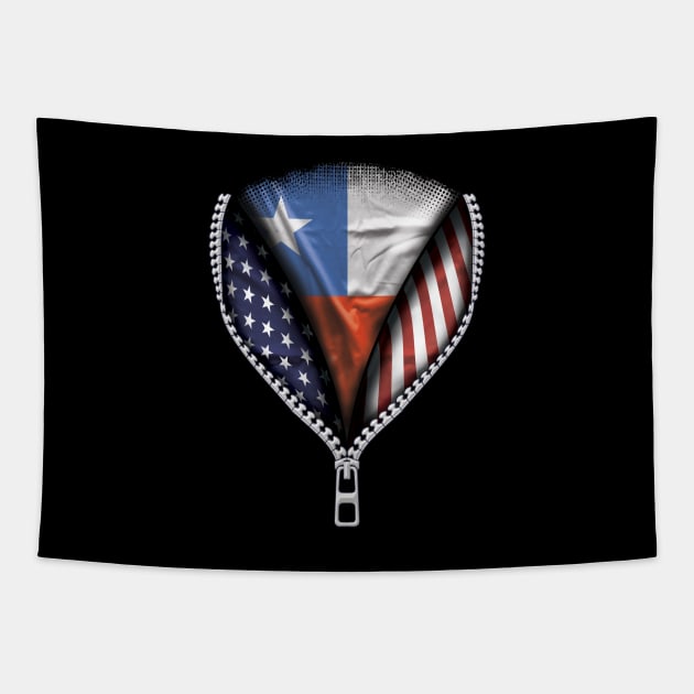 Chilean Flag  Chile Flag American Flag Zip Down - Gift for Chilean From Chile Tapestry by Country Flags