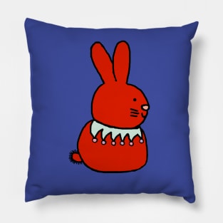 Red Bunny Rabbit Pillow
