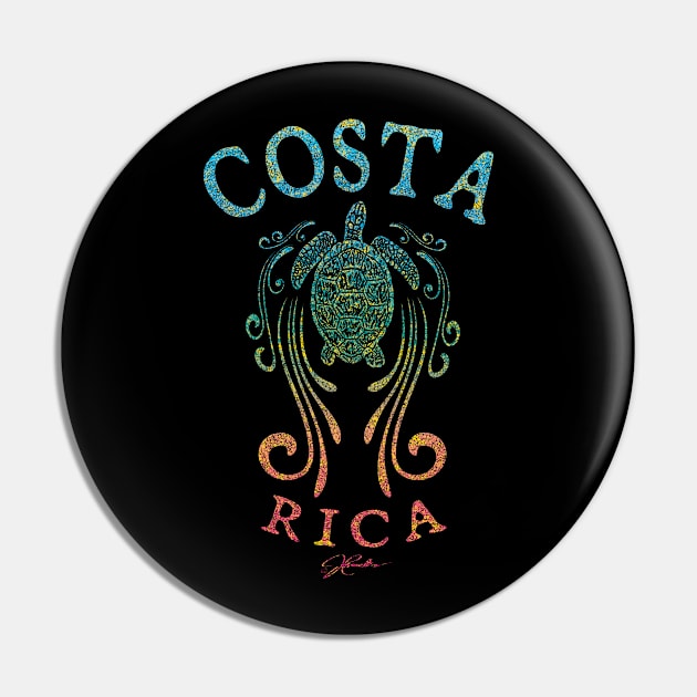 Costa Rica, Sea Turtle in the Slipstream Pin by jcombs