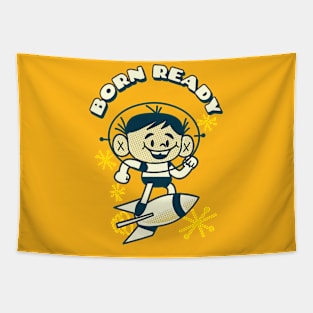 Born Ready Rocket Boy Tapestry