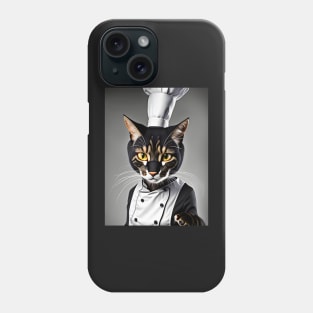 Chef Cat - Modern Digital Art Phone Case