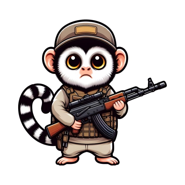 Tactical Marmoset Monkey by Rawlifegraphic