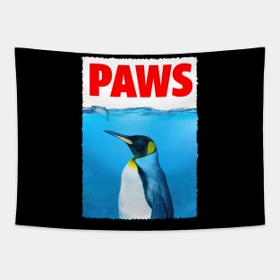 Urban Penguin PAWS Elegance, Tee Trendsetter Triumphs Tapestry