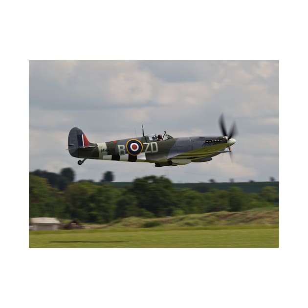 RAF Spitfire at low level by captureasecond