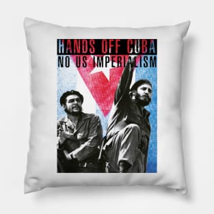 Hands Off Cuba! No US Imperialism! Pillow