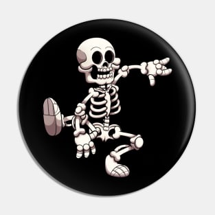 Dancing Skeleton Pin