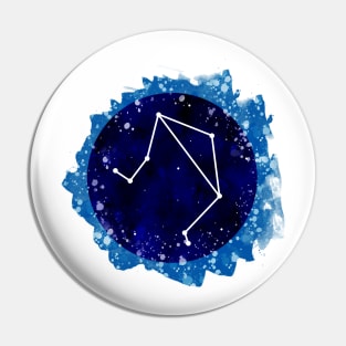 Watercolor Libra star sign art Pin