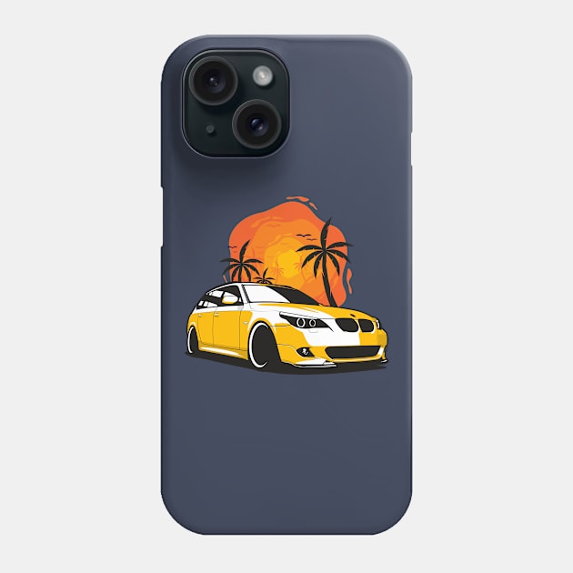 Yellow E61 Touring Phone Case by KaroCars