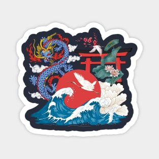 Traditional Japanese Artwork Magnet