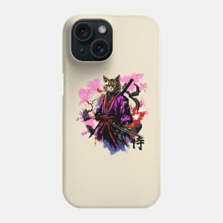 Samurai cat Phone Case