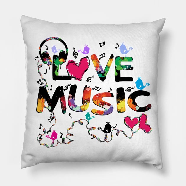 Love MUSIC Pillow by CindyS