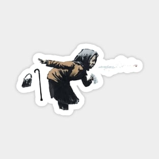 BANKSY Sneezing Woman Aachoo! Magnet