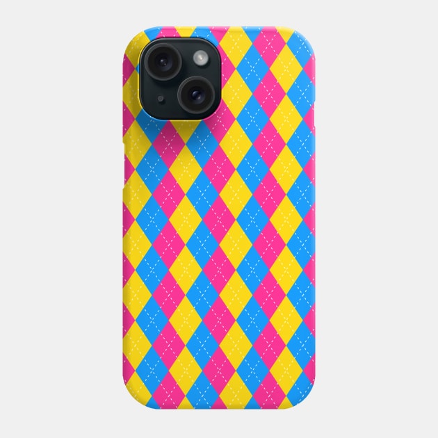 Pan Pride - Pansexual Pride Y2K Pattern Phone Case by Football from the Left