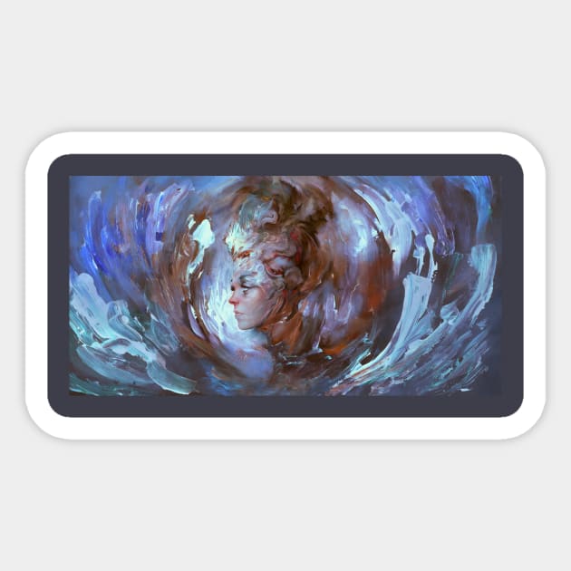 Riot of thought - Meditation - Sticker | TeePublic