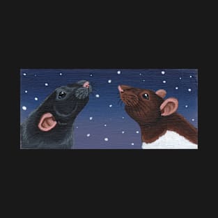 Black and Agouti Hooded Rat Stargazing T-Shirt