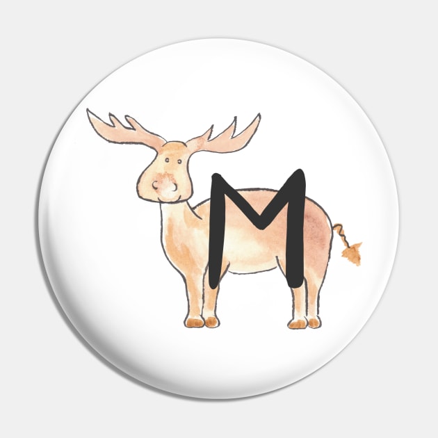 M is for Moose Pin by littlebigbit