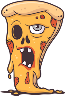 Zombie Pizza Magnet