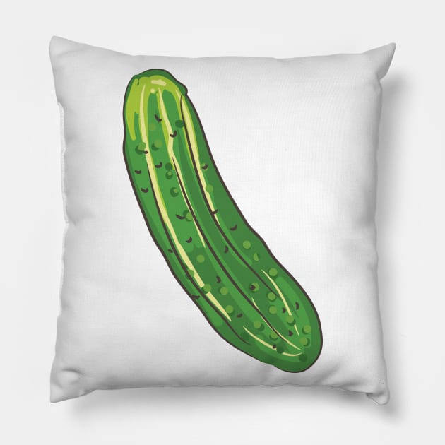 Pickle! Pillow by Jonathan Wightman