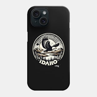 Idaho Intrigue: Mountain Majesty - American Vintage Retro style USA State Phone Case