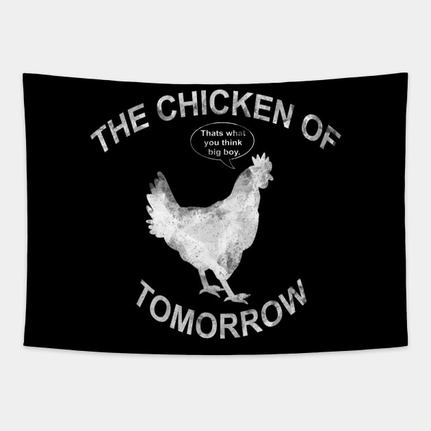 The Chicken of Tomorrow Tapestry by j2artist