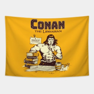 Conan the Librarian Alt Vertion Tapestry