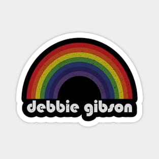 Debbie Gibson Vintage Retro Rainbow Magnet