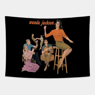 Tears Will Be the Chaser Jackson Vintage Music Couture Tapestry