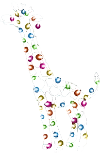 Giraffe Love Design Magnet