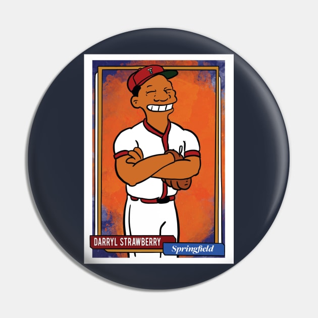 Darryl Strawberry Springfield Homer at the Bat Inspired Simpsons Pin by cousscards