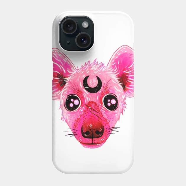 Pink Hyena Phone Case by Bethaliceart