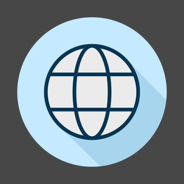 Globe Vector icon. Vector illustration. by AraDesign