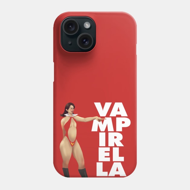 vampirella fanart Phone Case by Folasade