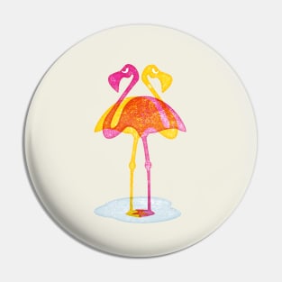 Angry Animals - Flamingobrella Pin