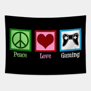 Peace Love Gaming Tapestry