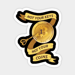 Not Your Keys - Not your Coins! for Hodler & Crypto fans Magnet