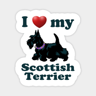 I Love My Scottish Terrier Magnet