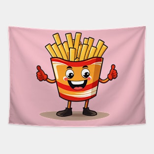 Cute French Fries T-Shirt Tapestry