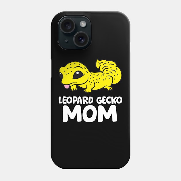 Cute Leopard Gecko Mom Reptile Gecko Animal Leopard Gecko Phone Case by EQDesigns